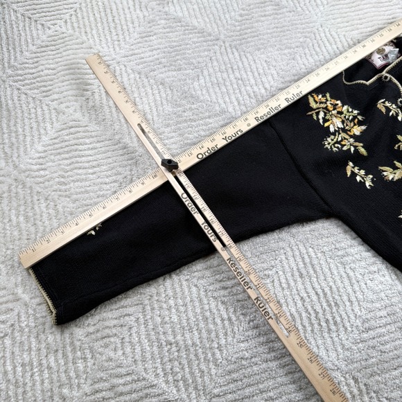VTG Tiara International Cardigan Womens L Floral Academia Sweater Grandma Y2k - Picture 4 of 8